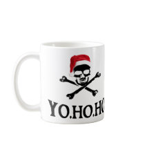 Yo Ho Ho Pirate Santa Mug by Sarilas Yo Ho Ho Pirate Santa Mug
