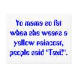 Yo mama so fat postcards