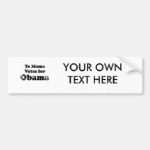 Yo Mama votes Obama Faded.png Bumper Stickers