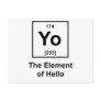 Yo! The Element of Hello Post Cards
