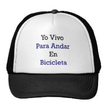 Yo Vivo Para Andar En Bicicleta Hats