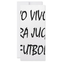 Yo Vivo Para Jugar Futbol rack cards