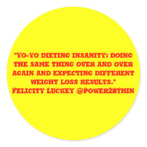 Yo-Yo Dieting Insanity stickers