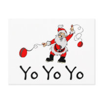 Yo Yo Yo Santa postcards