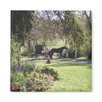 "Yoder's Amish Farm" Magnet by The_Bezazzler "Yoder's Amish Farm" Magnet