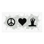 Yoga 3 personalized photo card