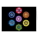 Yoga - 7 Chakras Energy Greeting Cards