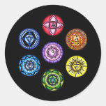 Yoga - 7 Chakras Energy Sticker