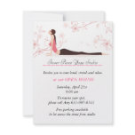 Yoga Blossoms Stationery Card Personalized Invitations
