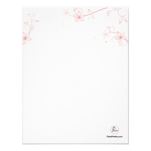 Yoga Blossoms Stationery Card Personalized Invitations