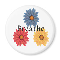 Yoga Breathe Fridge Magnets