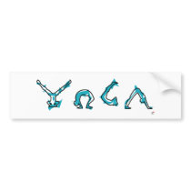 Yoga bumper stickers by evrose Yoga bumper stickers