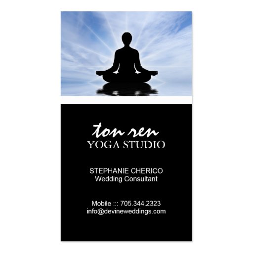 Yoga Business Card (front side)