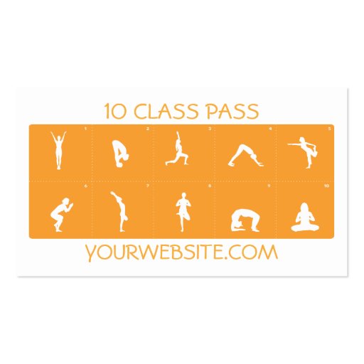 Yoga Business Card 10 Class Pass