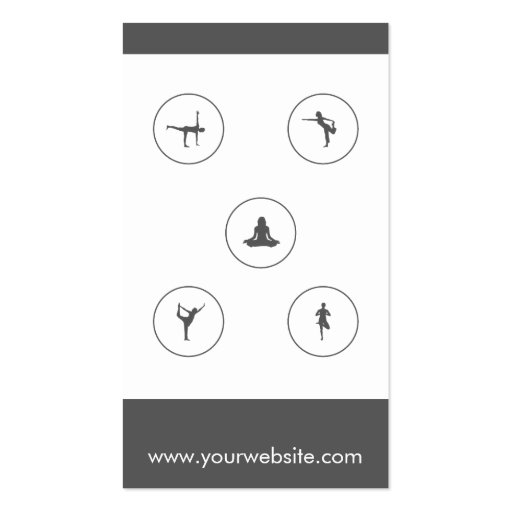 Yoga Business Card 5 Class Pass (front side)