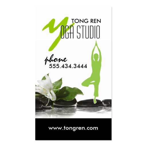 Yoga Business Card Template (front side)