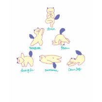 Yoga Cat Goma Tee t-shirts