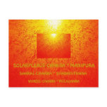 “YOGA” - Chakra postcard * Chakra ArtCard