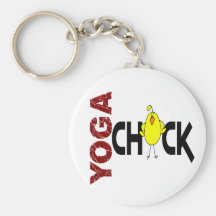Yoga Chick 1 Key Chains