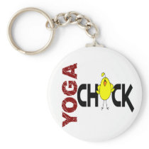 Yoga Chick 1 Key Chains