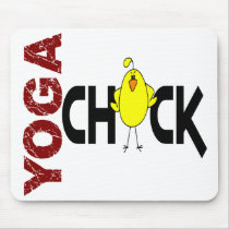 Yoga Chick 1 Mouse Mat