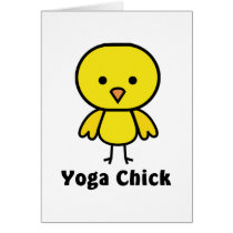 Yoga Chick Greeting Card