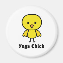 Yoga Chick Fridge Magnet