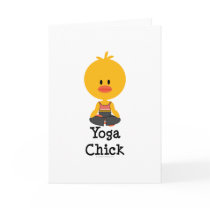 Yoga Chick Greeting Card
