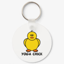 Yoga Chick keychains