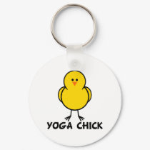 Yoga Chick keychains