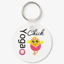 Yoga Chick keychains