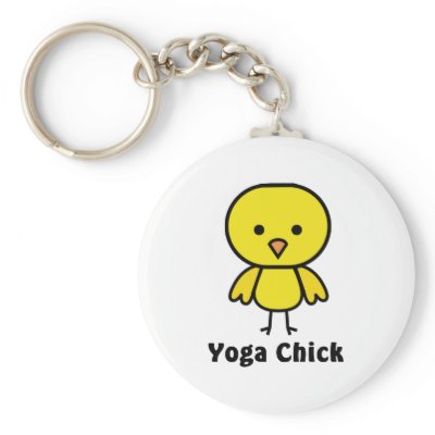 Yoga Chick Key Chains
