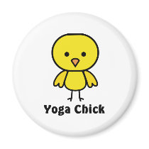 Yoga Chick Fridge Magnet