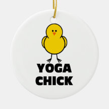 Yoga Chick Ornament