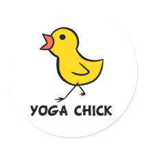 Yoga Chick Sticker