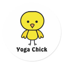 Yoga Chick stickers