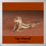 "Yoga Chipmonk" by Susan Bergstrom Print