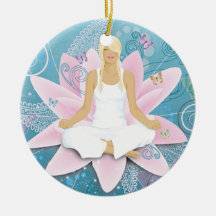 Yoga Christmas Ornament