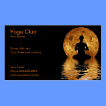 yoga club business cards