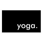 yoga. (color customizable) business card template