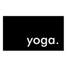 yoga. (color customizable) business card template