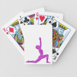 Yoga Crescent-Moon Mehndi Design Playing Cards