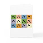Yoga Downward Facing Dog Greeting Cards