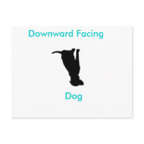 Yoga Downward Facing Dog Retreat Post Card postcards by Blueglass74 Yoga Downward Facing Dog Retreat Post Card postcards