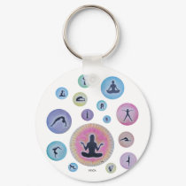 yoga dreaming keychains