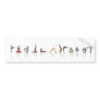 yoga earth bumper stickers
