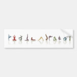 yoga earth bumper stickers