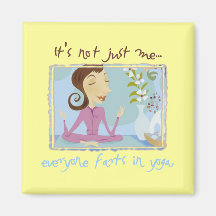 Yoga Farting Fridge Magnet
