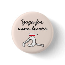 Yoga for Winelovers Pink Badge