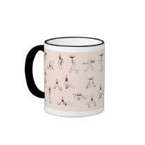 Yoga for Winelovers Pink Mug